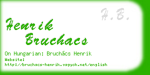 henrik bruchacs business card