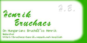 henrik bruchacs business card